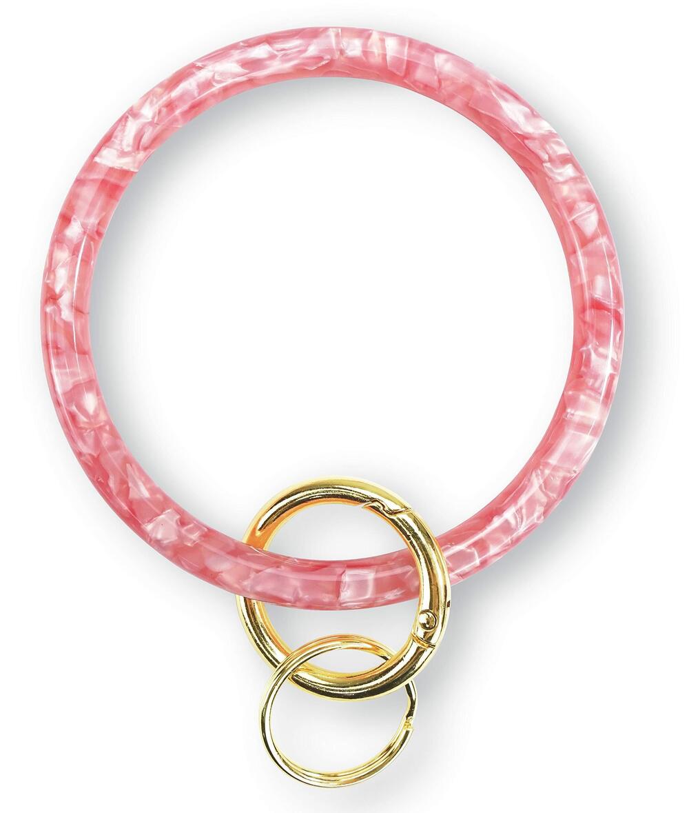 6156 Bangle Key Ring Bracelet Keychain Key Ring Bracelet , Acetate Circle